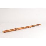 A boxwood six-key ivory flute by Potter, Johnson's Court, Fleet Street, London,