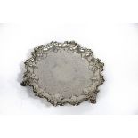 A Victorian silver salver, Edward, Edward Jr, John & William Barnard, London 1844,