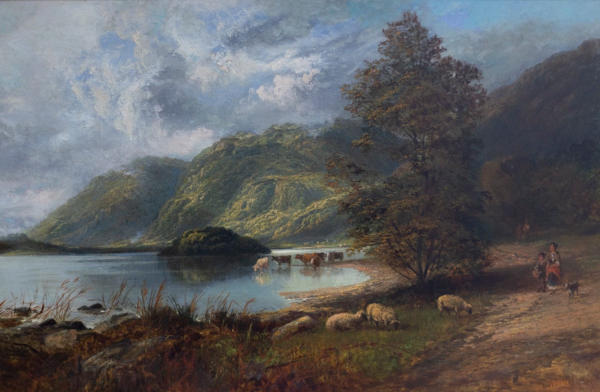 Thomas Whittle (1803-1887)/Highland Scene/signed and dated 1885/oil on canvas,