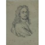 George Vertue (1684-1756)/Portrait of Sir John Medina/half-length, seated right looking forward,