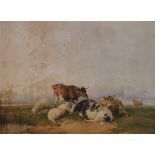 Thomas Sidney Cooper (1803-1902)/Cattle and Sheep at Rest/signed and dated 1868/watercolour,