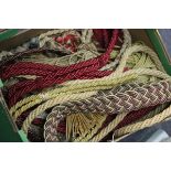 A quantity of rope curtain tie backs,