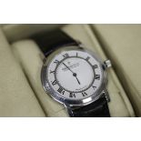 A gentleman's Dreyfuss & Co. wristwatch, the circular silvered dial with Roman numerals, series