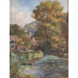Charles James Fox (c.1860-c.1932)/Cheddar Gorge/oil on canvas, 79.