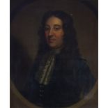 Circle of John Riley/Portrait of a Gentleman/half-length, within a feigned oval/oil on canvas,