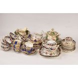 A Victorian part tea set,