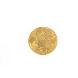 A gold ten dollar coin, 1932,