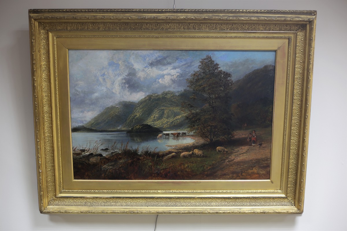 Thomas Whittle (1803-1887)/Highland Scene/signed and dated 1885/oil on canvas, - Image 2 of 2