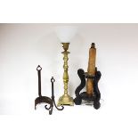An unusual Spanish candlestick, converted for electricity,