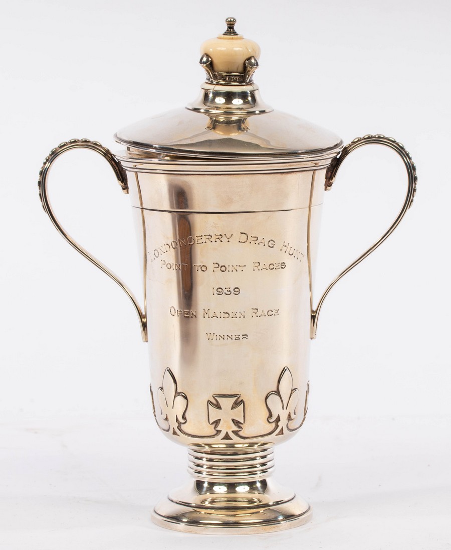 A silver trophy cup and cover, Goldsmiths & Silversmiths Co. Ltd.