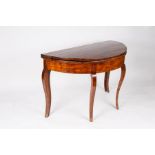 A Swedish fruitwood farmhouse table circa 1790,