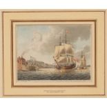 John Cleveley the Younger (1747-1786)/Spithead with a view of Cowes Castle/signed and