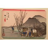 A folder of 19th Century Japanese prints,