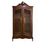 A French satinwood armoire,