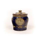 A Doulton Lambeth Lord Nelson tobacco jar and lid,