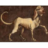 18th Century Continental School/Portrait of a Hound/oil laid to board, 20.5cm x 26.