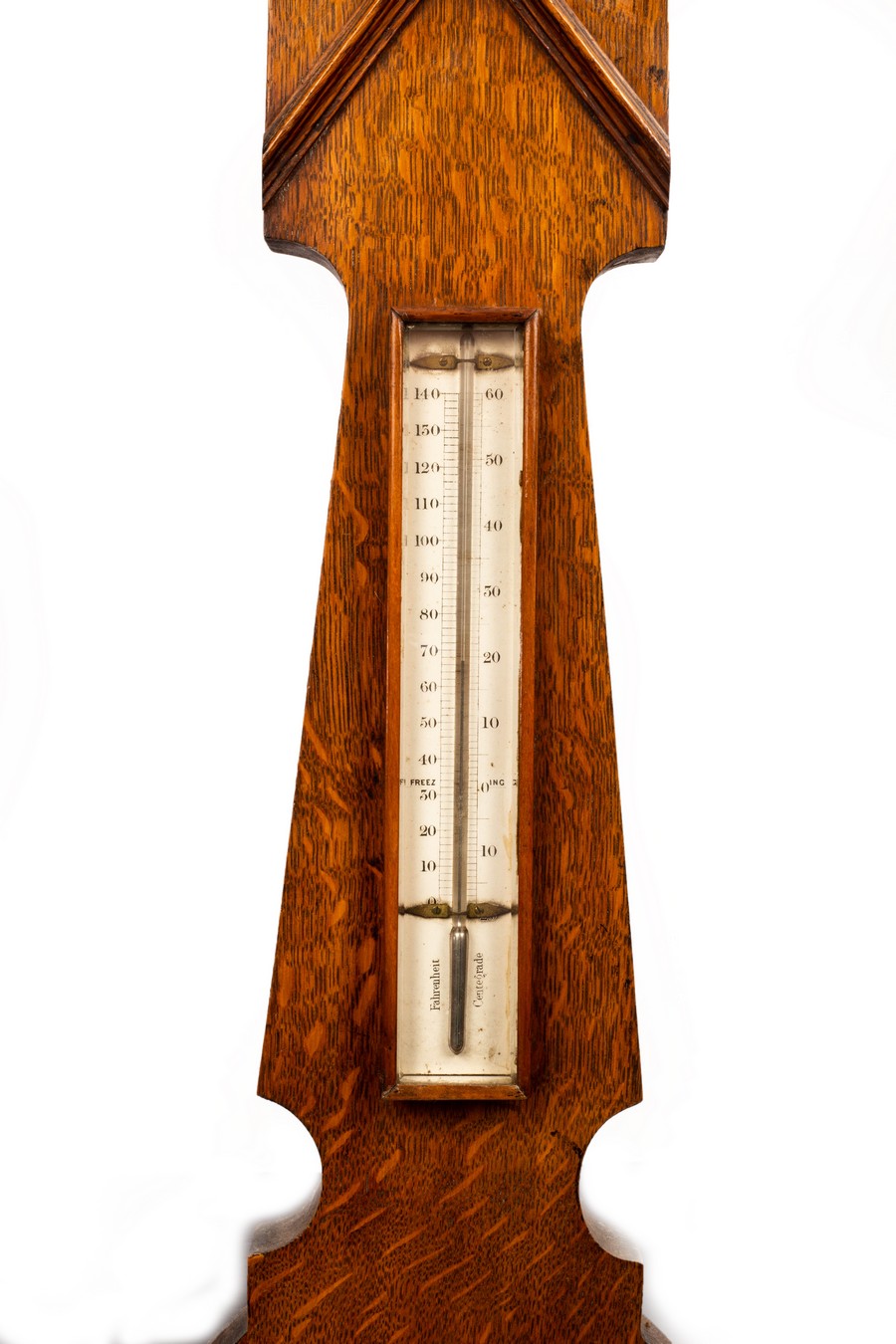 An oak cased barometer by Dollond, - Bild 2 aus 3