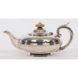 A George IV silver teapot, Charles Thomas Fox, London 1829,