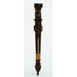 A 19th Century French bronze mounted wall hanging thermometer, 51.