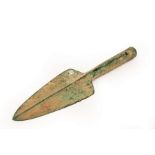 An early Luristan bronze spearhead, circa 1000 BC,