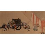 Three Japanese woodblock prints,