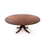 A bespoke mahogany dining table,