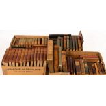 Sundry leather bound and other volumes,