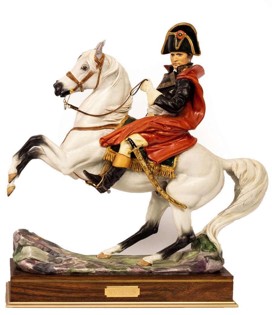 A Royal Worcester equestrian figure of Napoleon, modelled by Bernard Winskill,