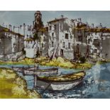 Bernard DuFour (1922-2016)/Coastal Scene/oil on board, 35.5cm x 44.