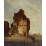 After William Mulready (1786-1863)/The Ruined Cottage/oil on panel, 40cm x 33.