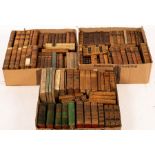 A quantity of leather bound volumes, French Literature etc.