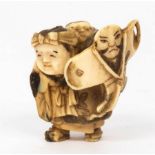 A Japanese ivory netsuke, Meiji period,