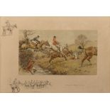 'Snaffles' Charles Johnson Payne (1884-1967)/Prepare to Receive Cavalry/signed in pencil and with