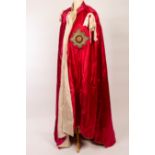 The GCB & GCMG ceremonial robes and mantle stars belonging to Arthur William de Brito Savile