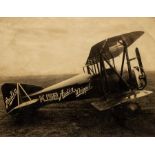 Fourteen photographs of World War I airplanes from the Albatros Flugzeugwerke GMBH aircraft