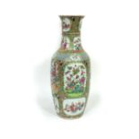 A Cantonese baluster vase,