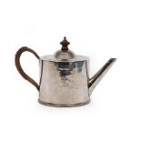 A George III silver saffron teapot, Walter Brind, London 1774,
