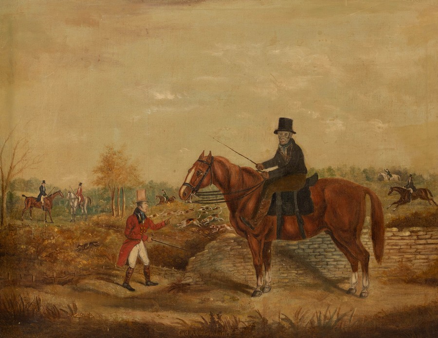 William M Underwood (19th Century)/Bill Vizard/The Sporting Sweep on his horse Prospero with Sam