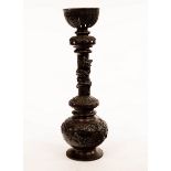 A late 19th Century Japanese bronze incense burner,