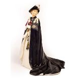 A Royal Worcester figure of Queen Elizabeth II, Queens Regnant of England, subject six of six,