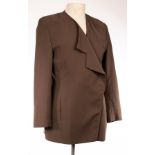 George Rech, a 'Synonyme' formal taupe wool jacket with decorative lapels,