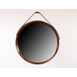 Attributed to Uno & Osten Kristiansson, a circular mirror, designed for Luxus, 1960s,