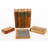 Danske Folkeboger (Danish Folk Stories) 1915-1919, 5 volumes with decorative paper bindings,