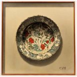 Christopher John Harrison (born 1945)/17th Century Isnik Plate/a trompe l'oeil study/monogrammed;