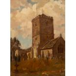 Donald Floyd (1892-1965)/St Mary's Caldicot, Monmouthshire/signed and dated 1922/oil on canvas, 42.