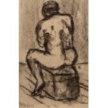 Frank Dobson (1888-1963)/Study of a Seated Male Figure/pencil sketch, 54.