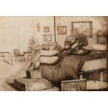 Roger Fry (1866-1934)/Reclining Female Figure/numbered 4/5/etching, 41cm x 58.