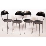 Enzo Mari for Zanotta, a set of four Tonietta chairs,