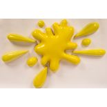 Francis Hewlett (British 1930-2012), Yellow Splash (1971), glazed ceramic in sections,