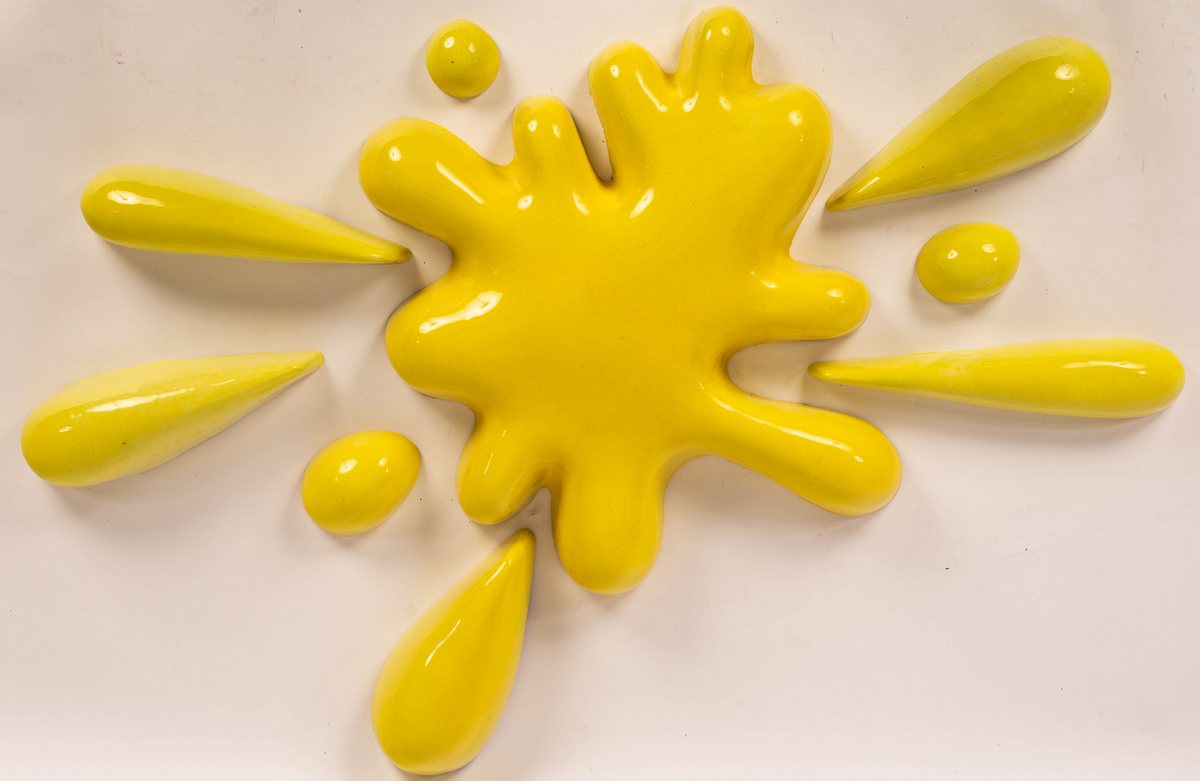 Francis Hewlett (British 1930-2012), Yellow Splash (1971), glazed ceramic in sections, - Bild 2 aus 2